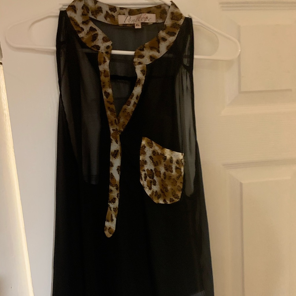 Sheer racer back top